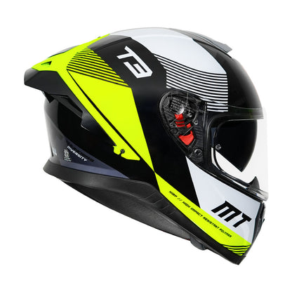 MT Thunder 3 Pro Diversity Helmet - Fluorescent Yellow - Riders Junction