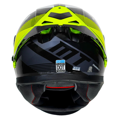 MT Thunder 3 Pro Diversity Helmet - Fluorescent Yellow - Riders Junction