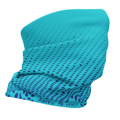 Multi Functional Headwear - Dots Teal