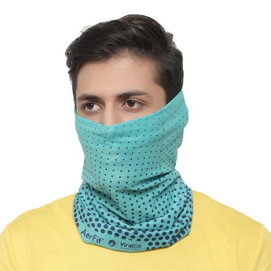 Multi Functional Headwear - Dots Teal