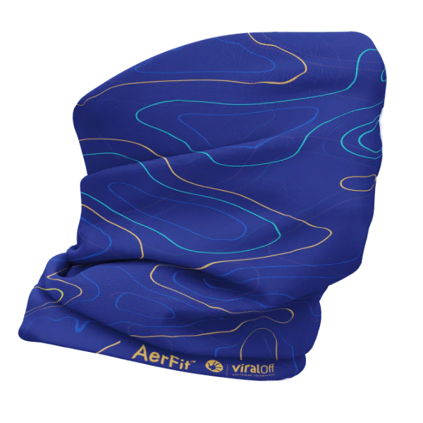 Multi Functional Headwear - Geo Blue