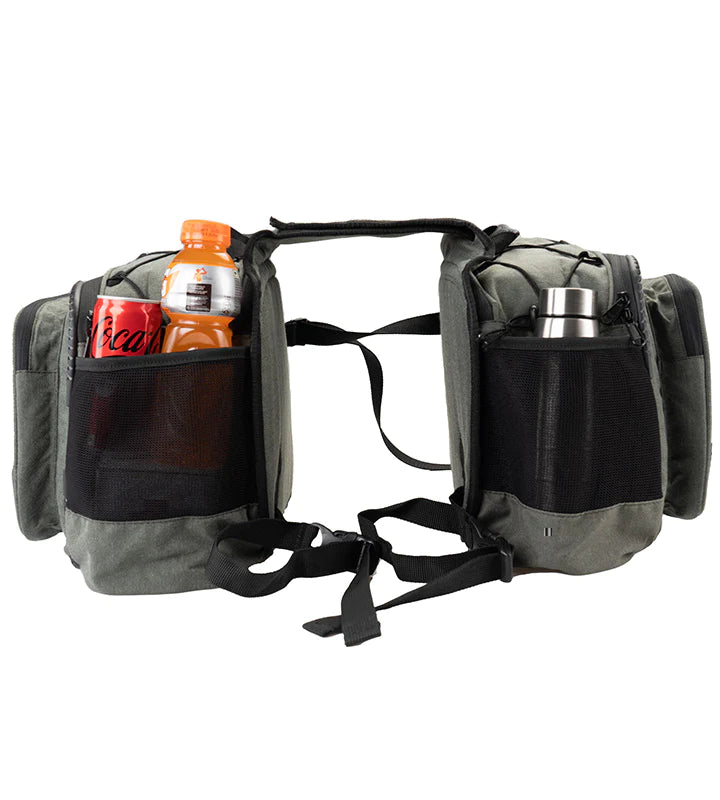 Mustang 50L Saddle Bag with Rain Cover (Olive Green Colour)