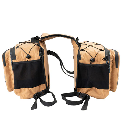 Mustang 50L Saddle Bag with Rain Cover (Khaki Color)