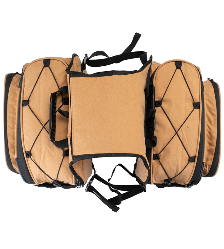 Mustang 50L Saddle Bag with Rain Cover (Khaki Color)