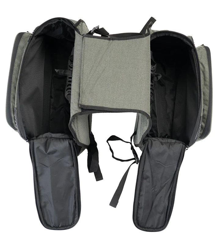 Mustang 50L Saddle Bag with Rain Cover (Olive Green Colour)