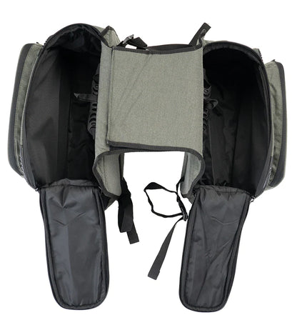 Mustang 50L Saddle Bag with Rain Cover (Olive Green Colour)