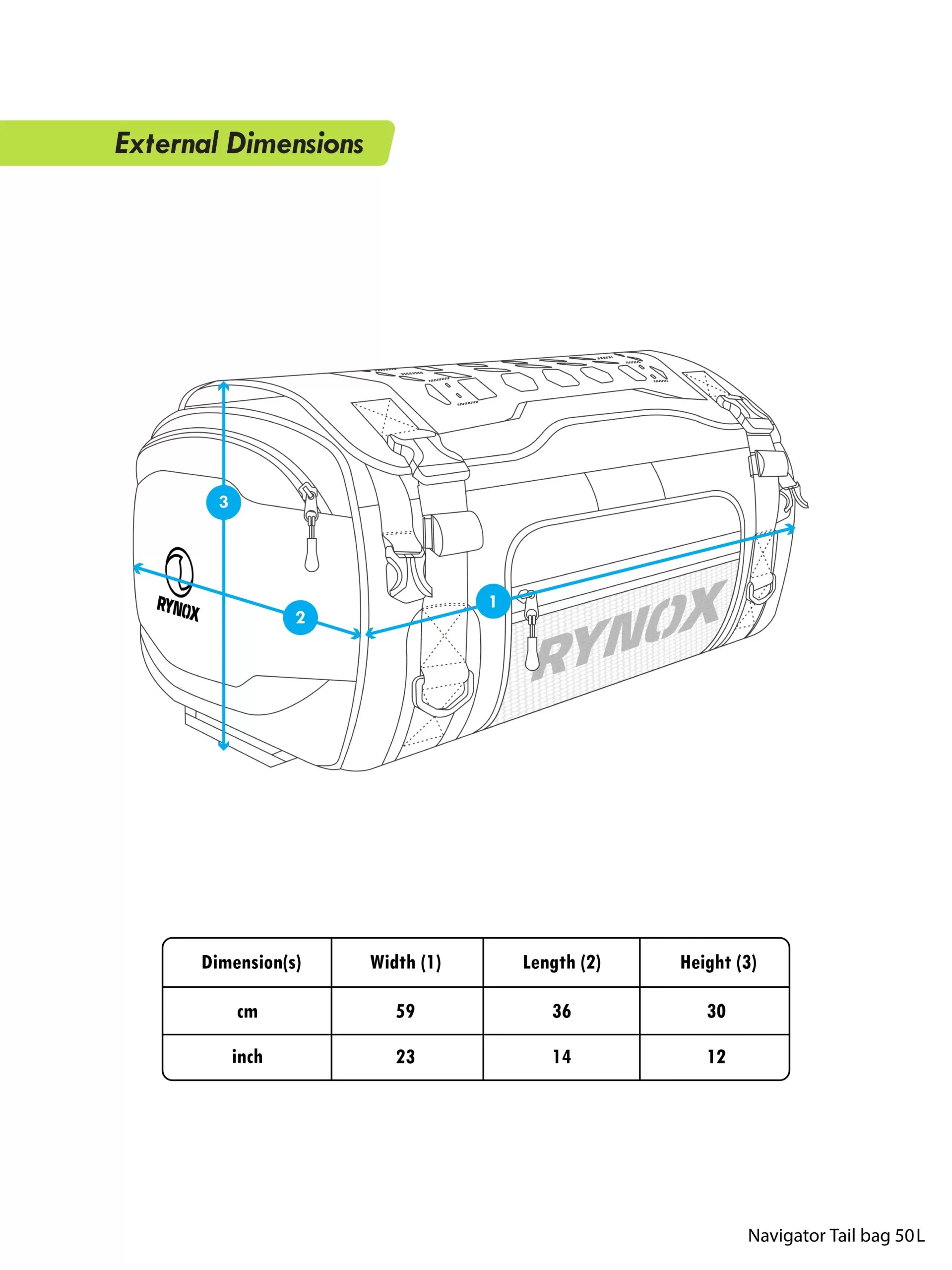NAVIGATOR TAIL BAG 50L