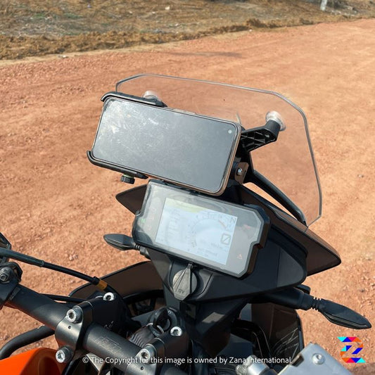  ZANA New And Big GPS mount for KTM Adventure 390/390 X (Aluminum and Stainless Steel) ZI-8157 - Riders Junction