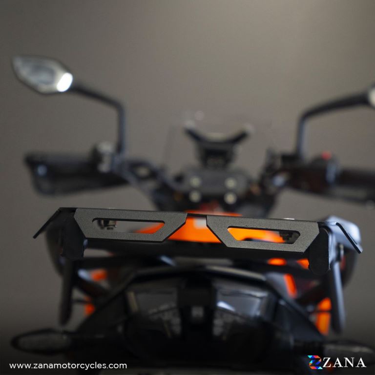 ZANA New Top rack Texture matte black V-2 Compatible With Grab Rail  KTM ADV 250/390/390X - ZI-8343 - Riders Junction