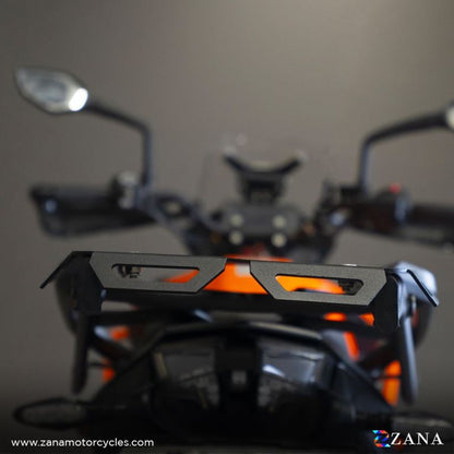 ZANA New Top rack Texture matte black V-2 Compatible With Grab Rail  KTM ADV 250/390/390X - ZI-8343 - Riders Junction