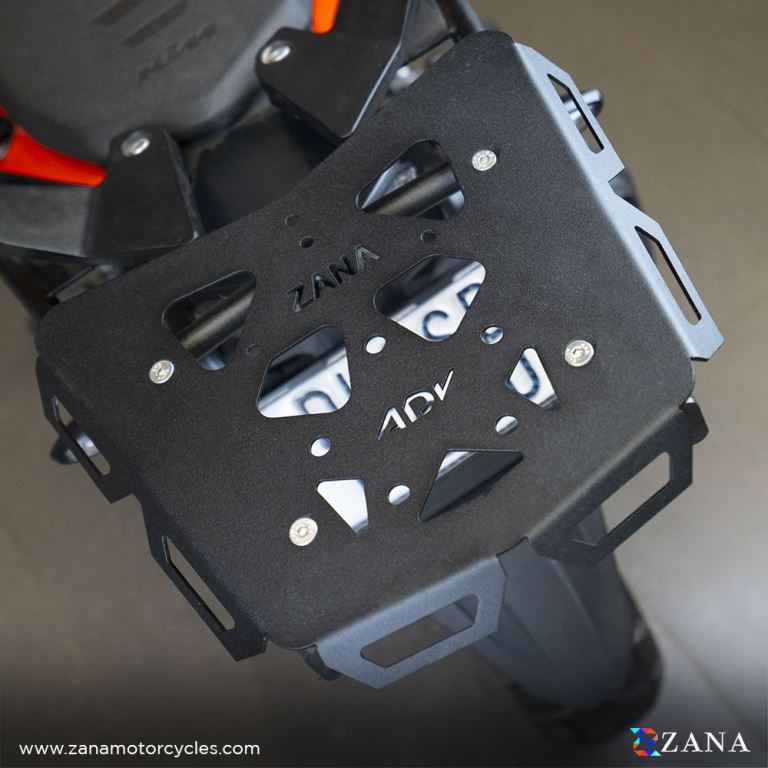 ZANA New Top rack Texture matte black V-2 Compatible With Grab Rail  KTM ADV 250/390/390X - ZI-8343 - Riders Junction