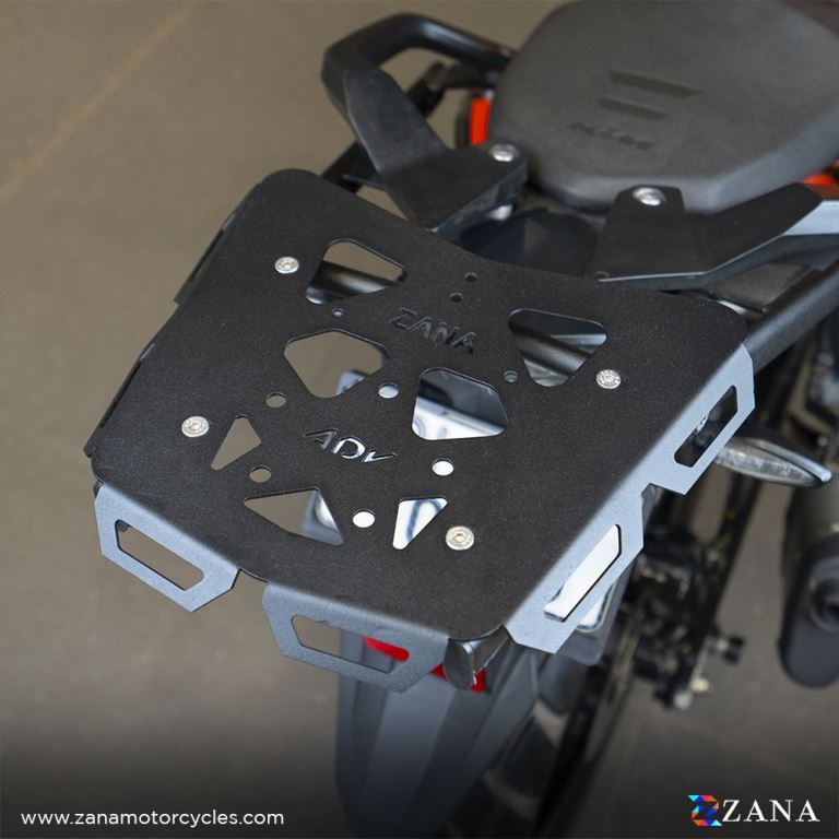 ZANA New Top rack Texture matte black V-2 Compatible With Grab Rail  KTM ADV 250/390/390X - ZI-8343 - Riders Junction