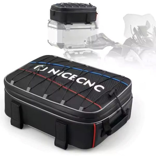 NiceCNC Motorcycle Top Case Bag Expandable Top Box Roof Bag for BMW
