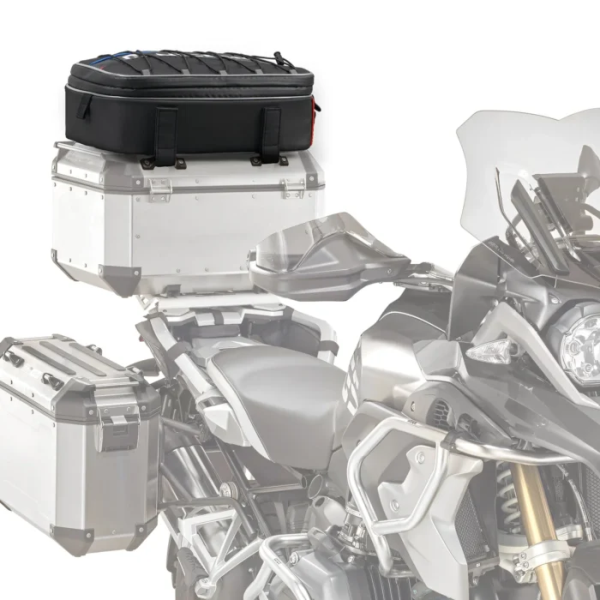 NiceCNC Motorcycle Top Case Bag Expandable Top Box Roof Bag for BMW