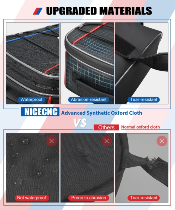 NiceCNC – 2PCS Motorcycle Rear Side Box Pannier Lid Top Luggage Bags for BMW