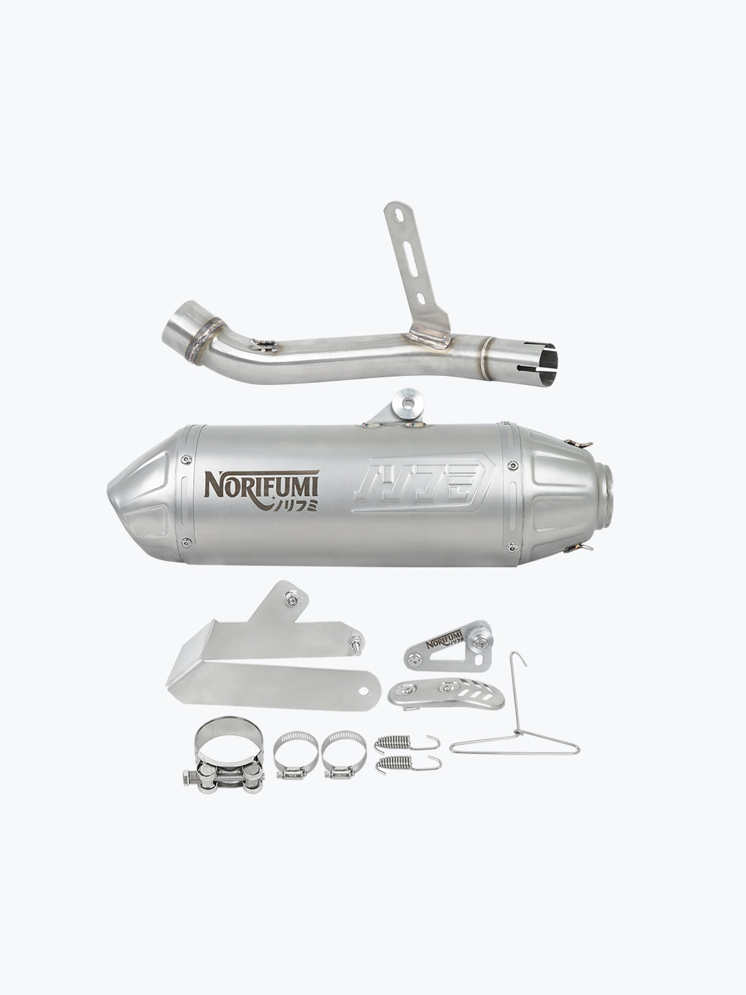 Norifumi Slip-On Exhaust Whoops Stainless Steel For Royal Enfield Himalayan/Guerrilla 450 Long