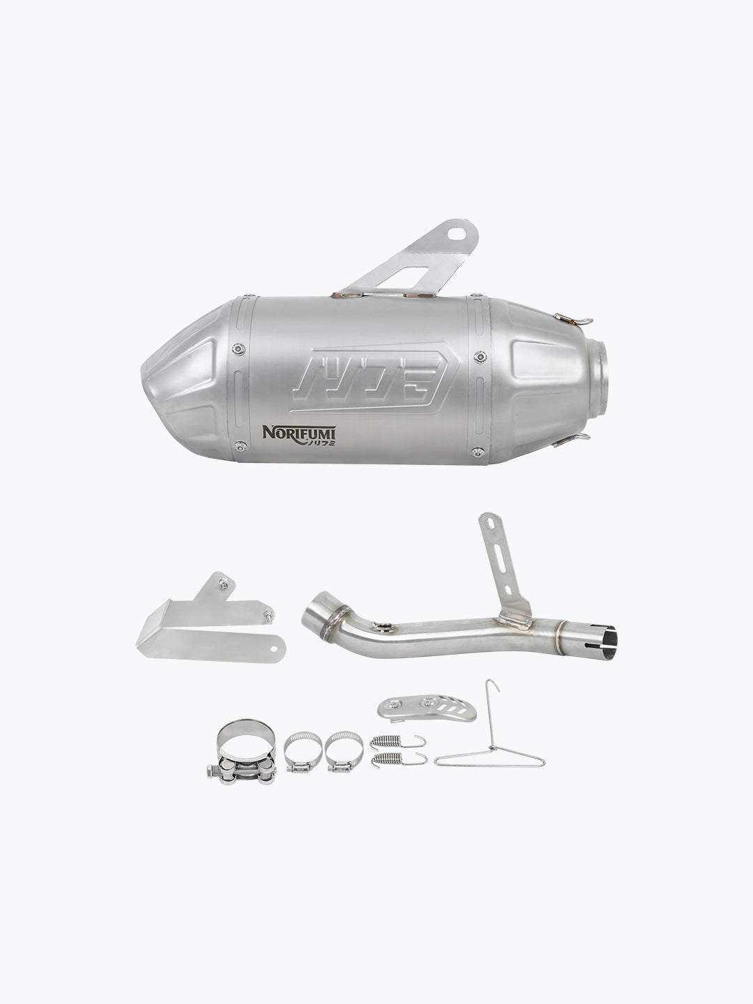 Norifumi Slip-On Exhaust Whoops Stainless Steel for Himalayan / Guerrilla 450 Short