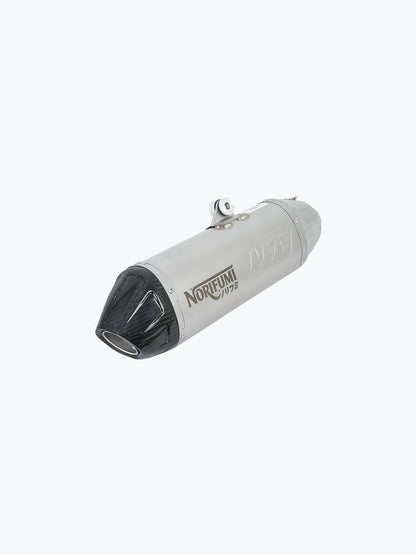 Norifumi Whoops SS Carbon Slip-On Exhaust for Royal Enfield Himalayan 450 Long