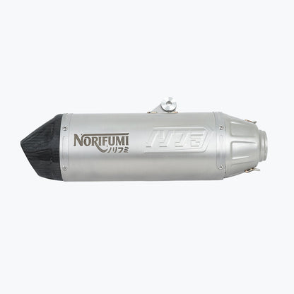 Norifumi Whoops SS Carbon Slip-On Exhaust for Royal Enfield Himalayan 450 Long