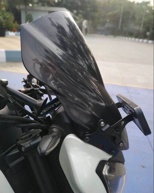 OEM Number plate extension kit for Dominar 400 Windshield - Carbon Racing CR-NPE-DOM