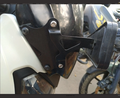 OEM Number plate extension kit for Dominar 400 Windshield - Carbon Racing CR-NPE-DOM