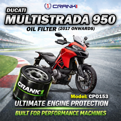 Oil Filter For Ducati Multistrada 950 (2017 Onwards) - CPO153 - CRANK1
