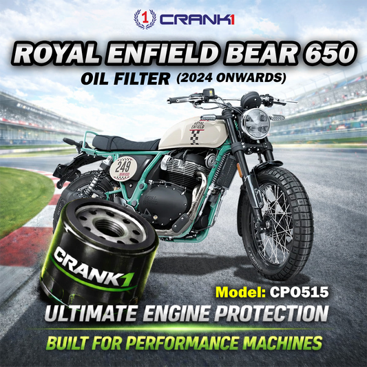 Oil Filter For Royal Enfield Bear 650 (2024 Onwards) - CPO515 - CRANK1