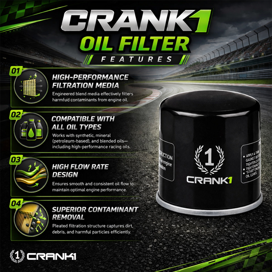 Oil Filter For Triumph Street Triple 765 RS (2023 Onwards) - CPO204 - CRANK1