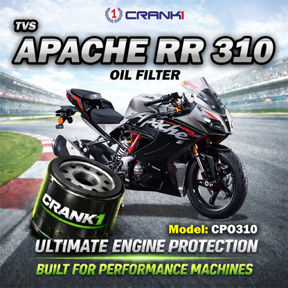 Oil Filter For TVS Apache RR 310 - CPO310 - CRANK1