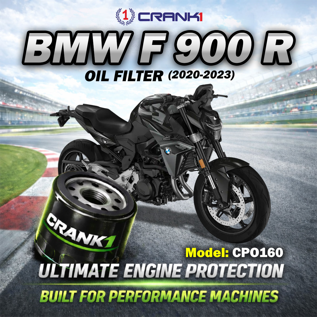 Oil Filter For BMW F 900 R (2020-2023) - CPO160 - CRANK1