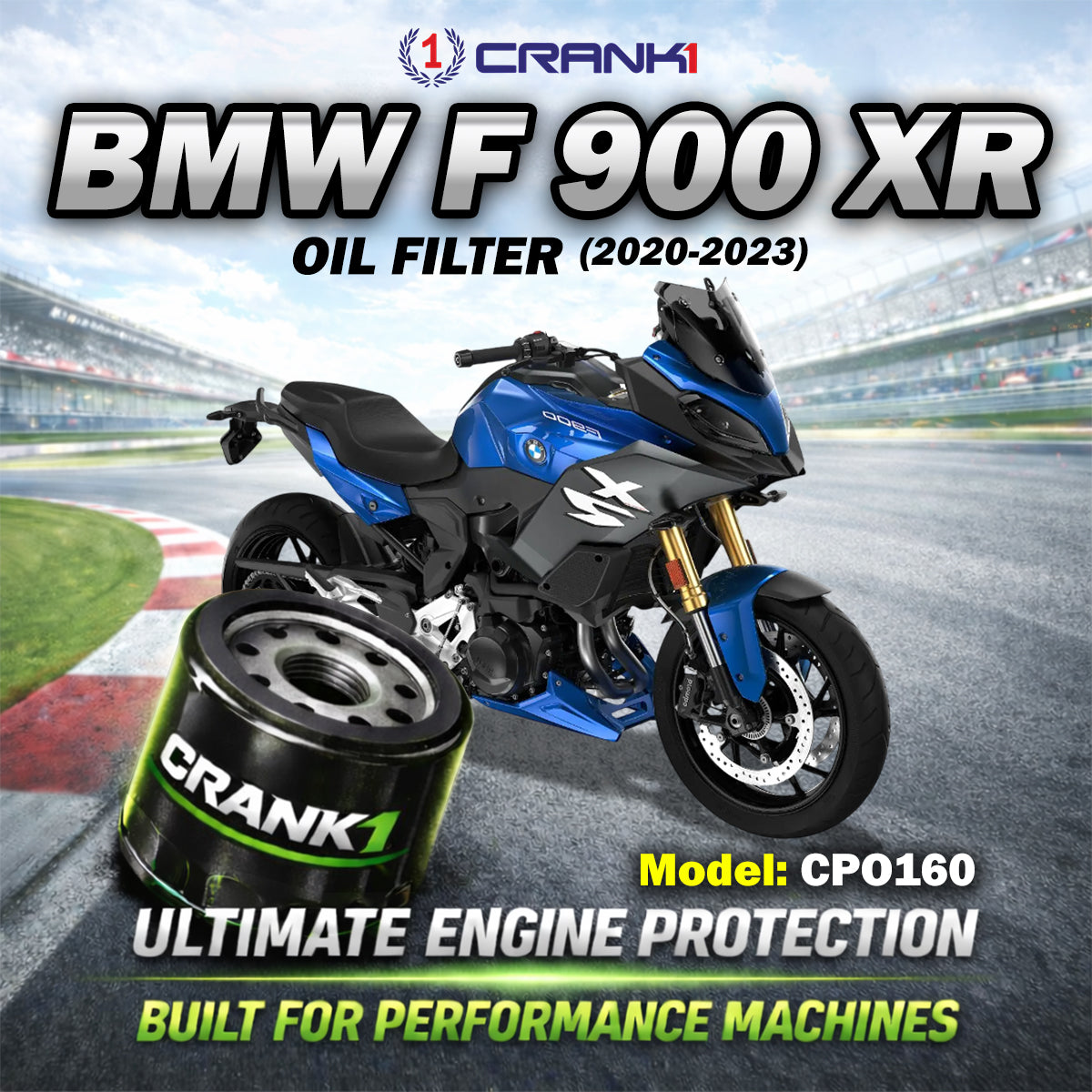 Oil Filter For BMW F 900 XR (2020-2023) - CPO160 - CRANK1