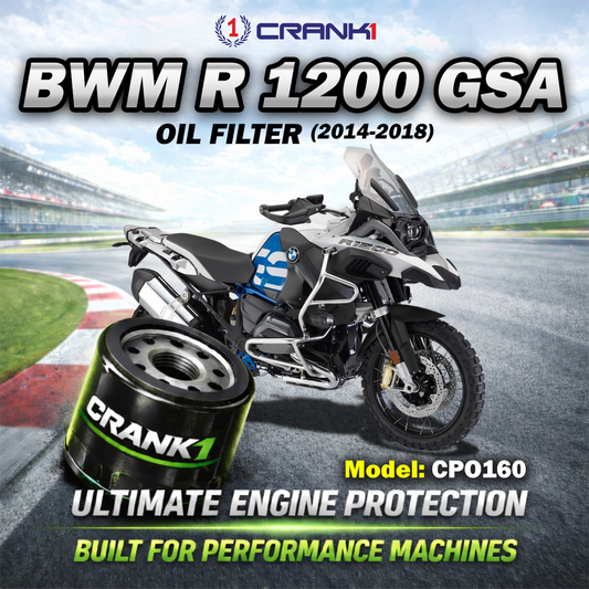 Oil Filter For BMW R 1200 GSA (2014-2018) - CPO160 - CRANK1