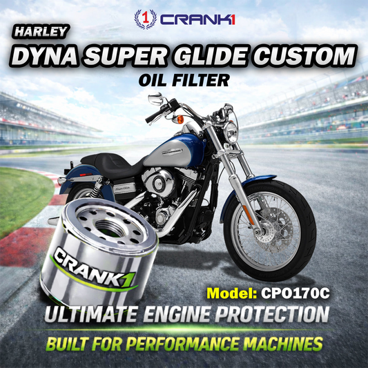 Oil Filter For Harley Davidson Dyna Super Glide Custom - CPO170C - CRANK1
