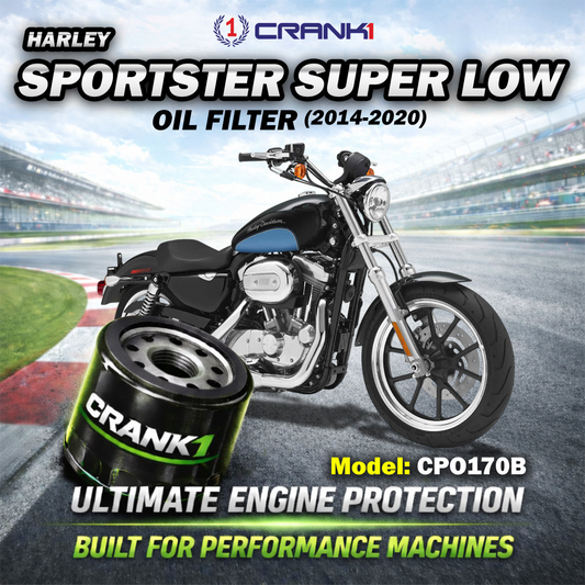 Oil Filter For Harley Davidson Sportster Super Low (2014-2020) - CPO170B - CRANK1