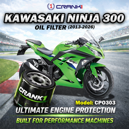 Oil Filter For Kawasaki Ninja 300 (2013-2026) - CPO303 - CRANK1