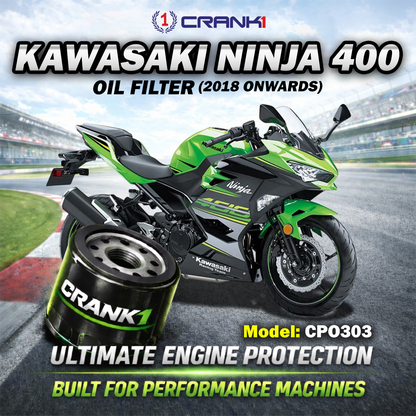 Oil Filter For Kawasaki Ninja 400 (2018 Onwards) - CPO303 - CRANK1