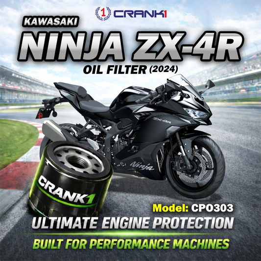 Oil Filter For Kawasaki Ninja ZX-4R (2024) - CPO303 - CRANK1