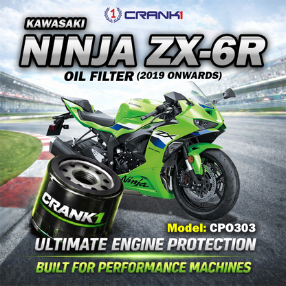 Oil Filter For Kawasaki Ninja ZX-6R (2019 Onwards) - CPO303 - CRANK1