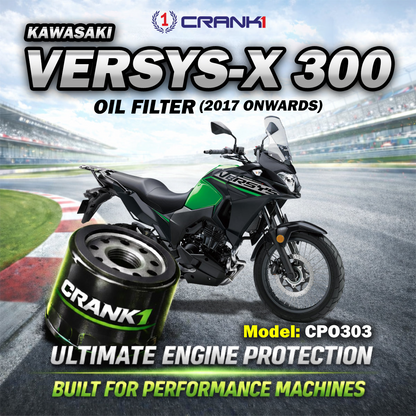 Oil Filter For Kawasaki Versys-X 300 (2017 Onwards) - CPO303 - CRANK1