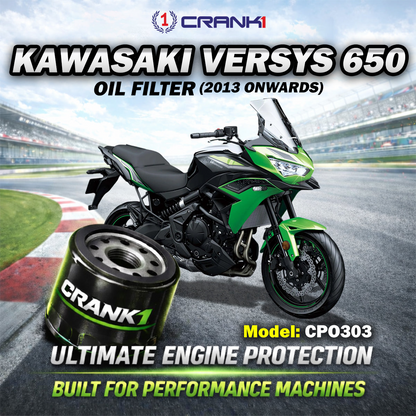 Oil Filter For Kawasaki Versys 650 (2013 Onwards) - CPO303 - CRANK1
