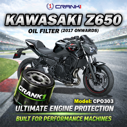 Oil Filter For Kawasaki Z650 (2017 Onwards) - CPO303 - CRANK1
