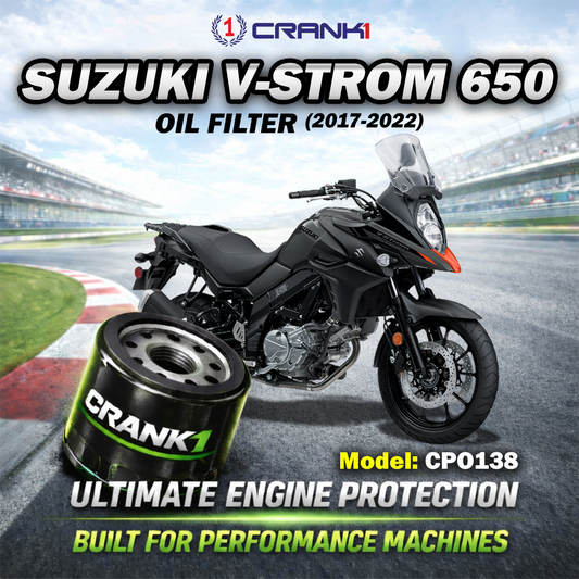 Oil Filter For Suzuki V-Strom 650 (2017-2022) - CPO138 - CRANK1