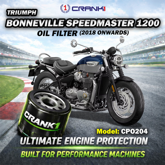 Oil Filter For Triumph Bonneville Speedmaster 1200 (2018 Onwards) - CPO204 - CRANK1