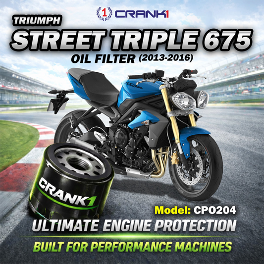 Oil Filter For Triumph Street Triple 675 (2013-2016) - CPO204 - CRANK1