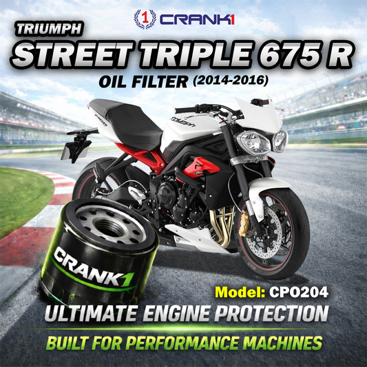 Oil Filter For Triumph Street Triple 675 R (2014-2016) - CPO204 - CRANK1