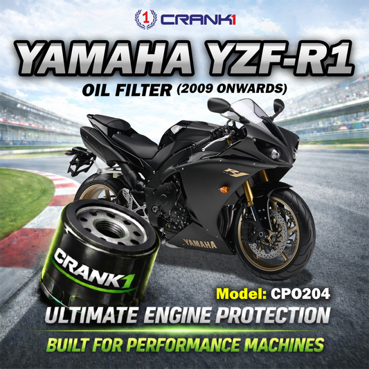 Oil Filter For Yamaha YZF-R1 (2009 Onwards) - CPO204 - CRANK1