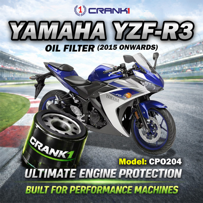 Oil Filter For Yamaha YZF-R3 (2015 Onwards) - CPO204 - CRANK1