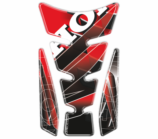 One Design Tank Pad Honda Red