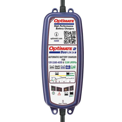 Optimate 2 Duo Battery Charger – BIS Certified - Riders Junction