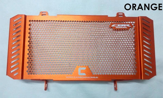 Orange Radiator Guard for CBR250R - Carbon Racing - Riders Junction